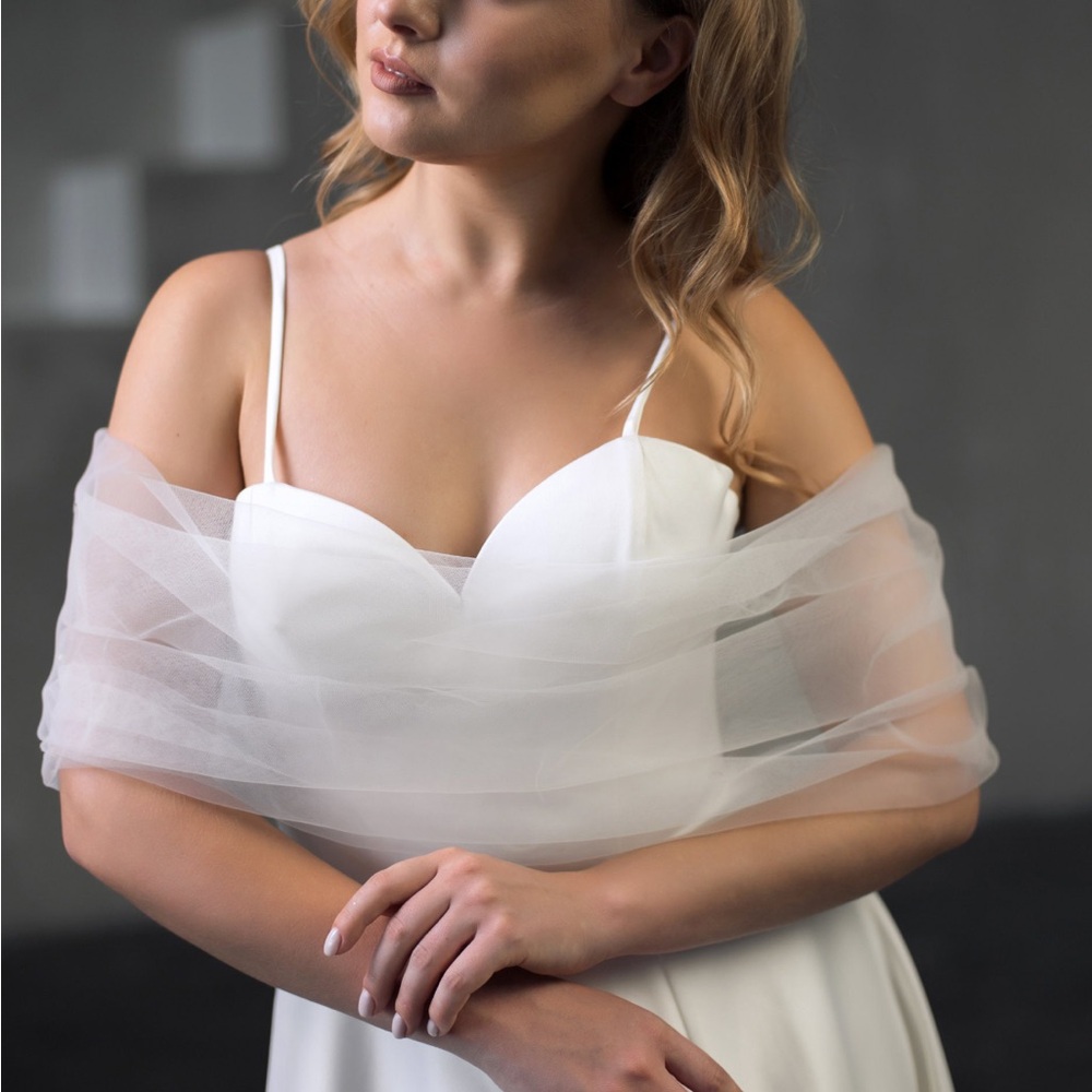Elegant Ivory Sheer Wrap